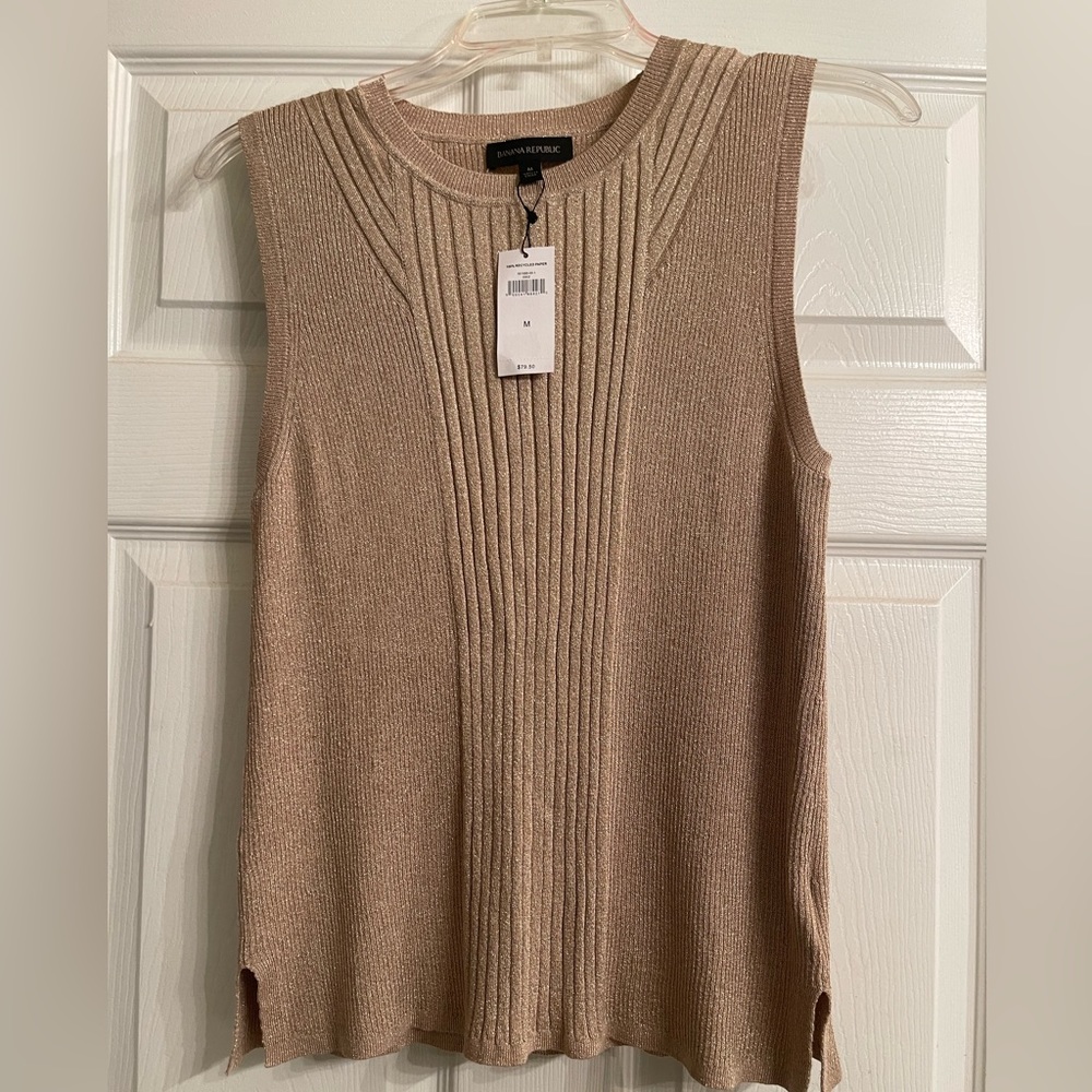 Look at this Banana Republic shirt sleeve sweater! What a great buy!